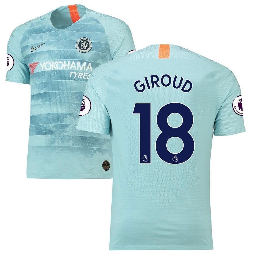 Olivier Giroud Chelsea Nike 2018/19 Third Authentic Vapor Match Player Jersey – Blue