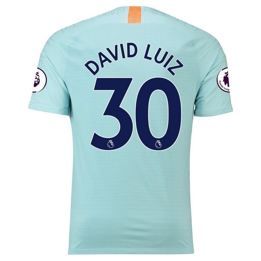 David Luiz Chelsea Nike 2018/19 Third Authentic Vapor Match Player Jersey – Blue