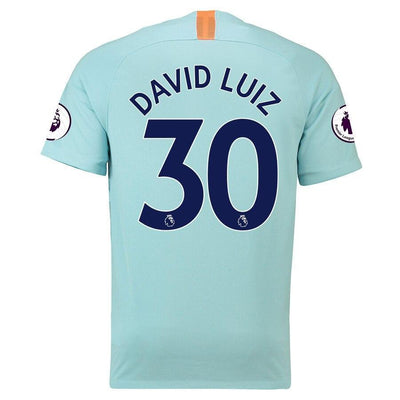 David Luiz Chelsea Nike 2018/19 Third Stadium Replica Player Jersey – Blue