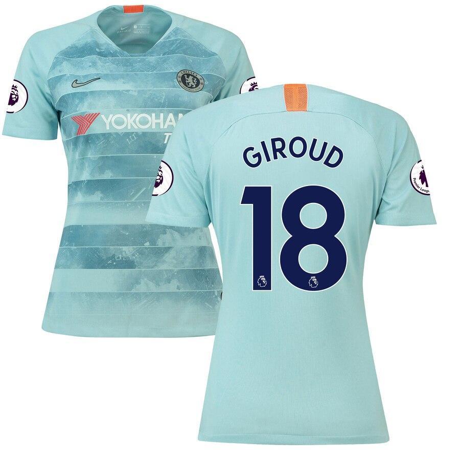 Olivier Giroud Chelsea Nike Women's 2018/19 Third Stadium Replica Player Jersey – Blue