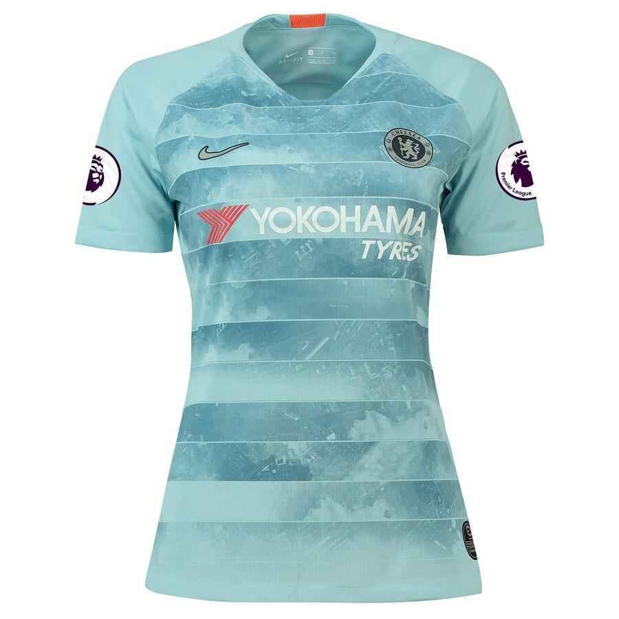David Luiz Chelsea Nike Women's 2018/19 Third Stadium Replica Player Jersey – Blue