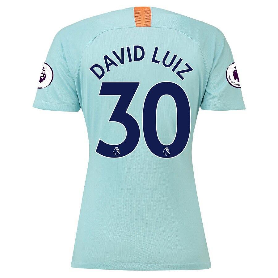David Luiz Chelsea Nike Women's 2018/19 Third Stadium Replica Player Jersey – Blue