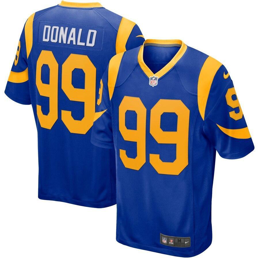 Aaron Donald 99 Los Angeles Rams Royal Player Game Jersey