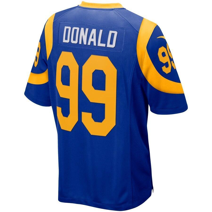 Aaron Donald 99 Los Angeles Rams Royal Player Game Jersey