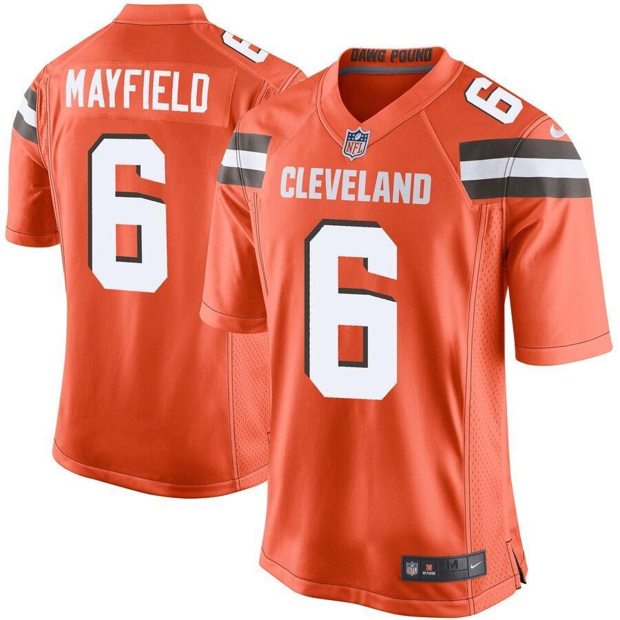 Baker Mayfield 6 Cleveland Browns Youth Player Game Jersey