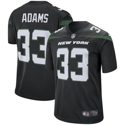 Jamal Adams 33 New York Jets Stealth Black Game Jersey