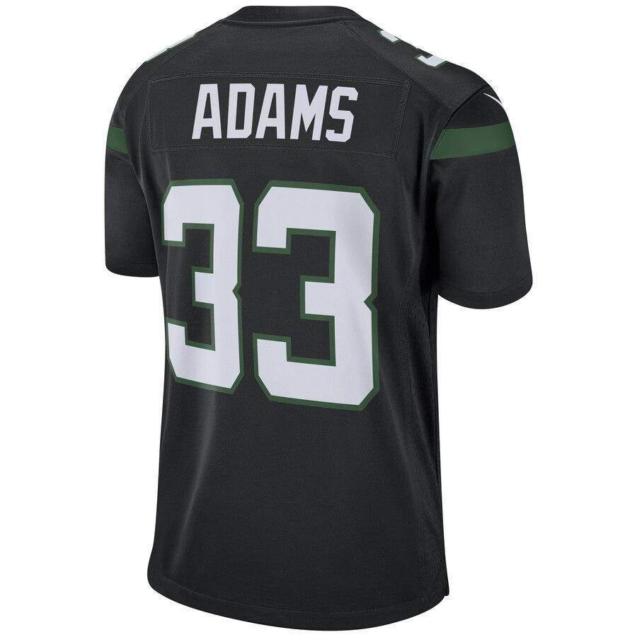 Jamal Adams 33 New York Jets Stealth Black Game Jersey