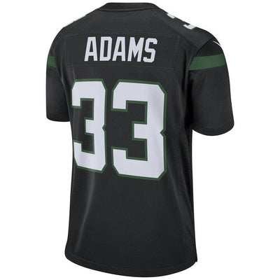 Jamal Adams 33 New York Jets Stealth Black Game Jersey