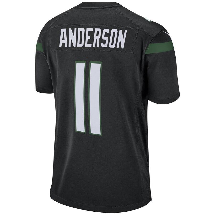 Robby Anderson 11 New York Jets Stealth Black Game Jersey