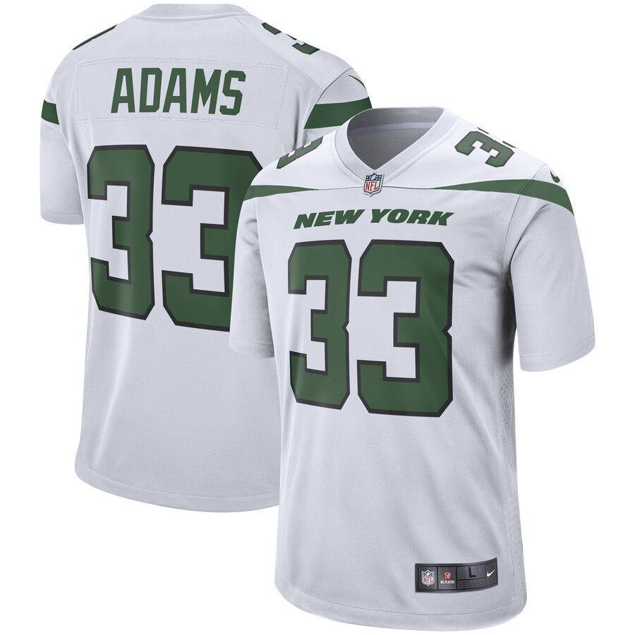Jamal Adams 33 New York Jets Stealth Black Game Jersey