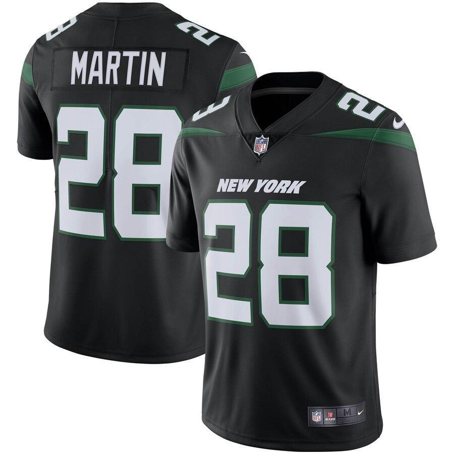 Curtis Martin 28 New York Jets Stealth Black Retired Player Limited Team Jersey