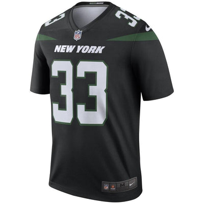 Jamal Adams 33 New York Jets Stealth Black Color Rush Legend Jersey