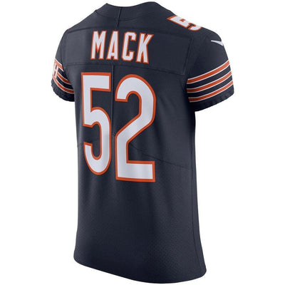 Khalil Mack 52 Chicago Bears Navy Vapor Elite Jersey