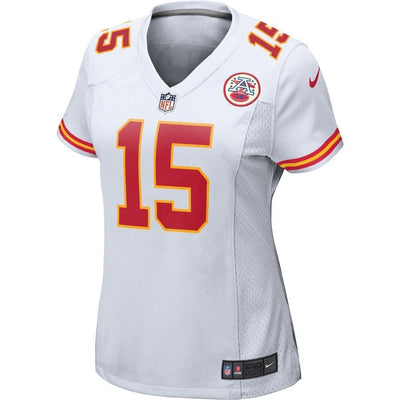 Patrick Mahomes 15 Kansas City Chiefs Women's White Player Game Jersey