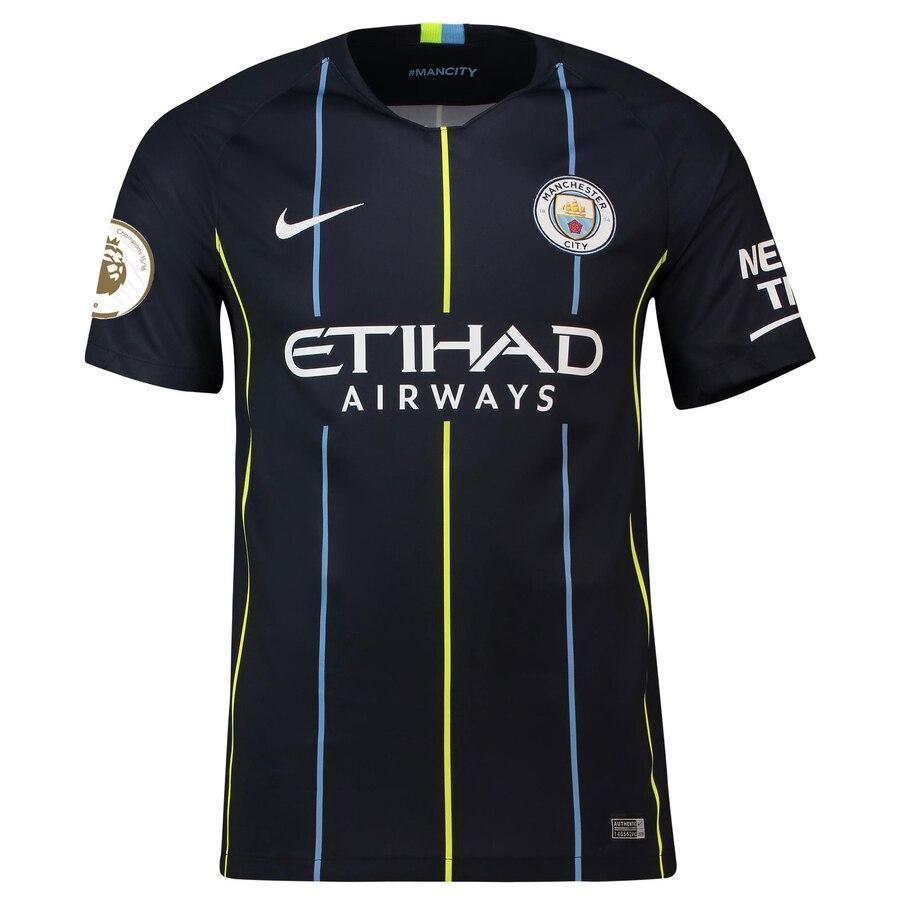 Manchester City Nike 2018/19 Away Replica Stadium Jersey – Navy