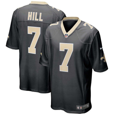 Taysom Hill 7 New Orleans Saints Black Game Jersey