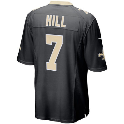 Taysom Hill 7 New Orleans Saints Black Game Jersey