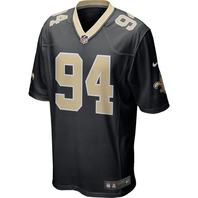 Cameron Jordan 94 New Orleans Saints Black Game Jersey