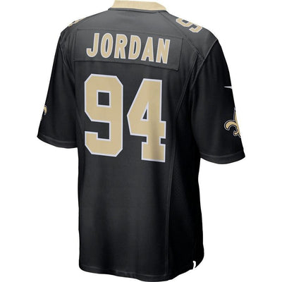 Cameron Jordan 94 New Orleans Saints Black Game Jersey