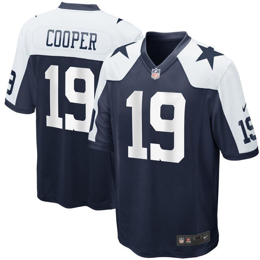 Amari Cooper 19 Dallas Cowboys Navy Alternate Game Jersey