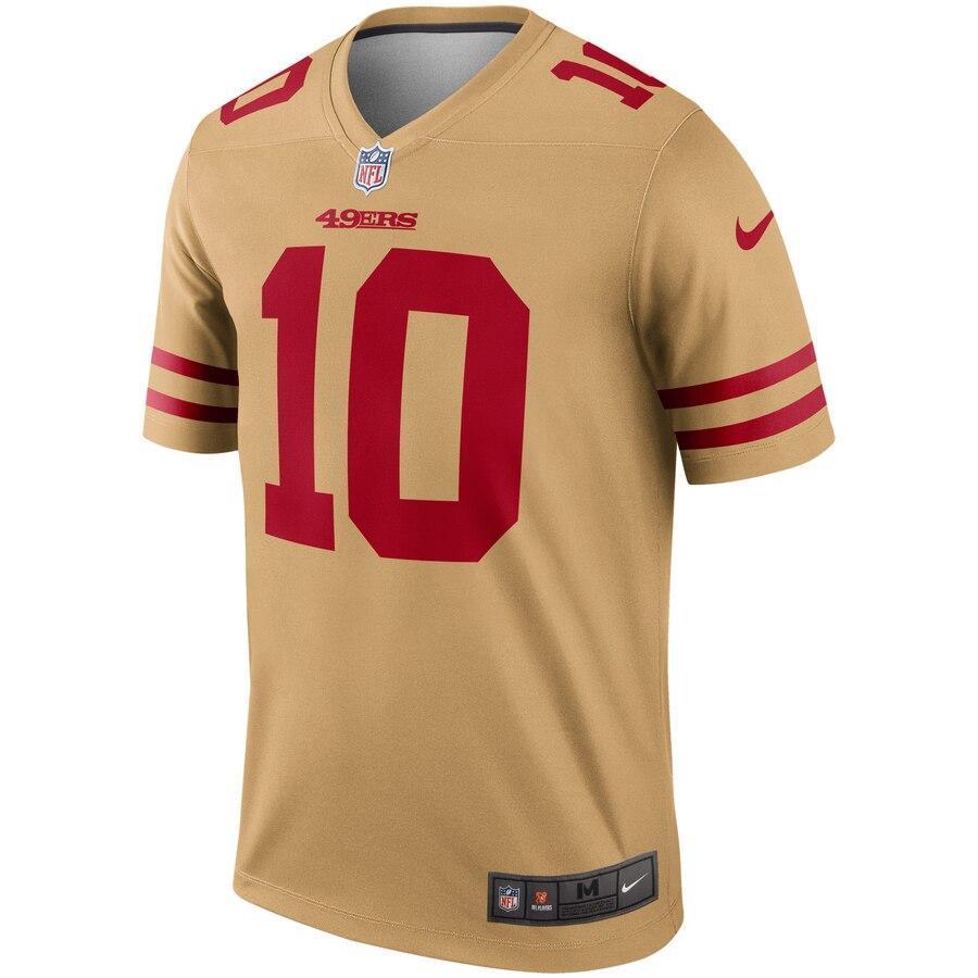 Jimmy Garoppolo San Francisco 49ers Gold Inverted Legend Jersey