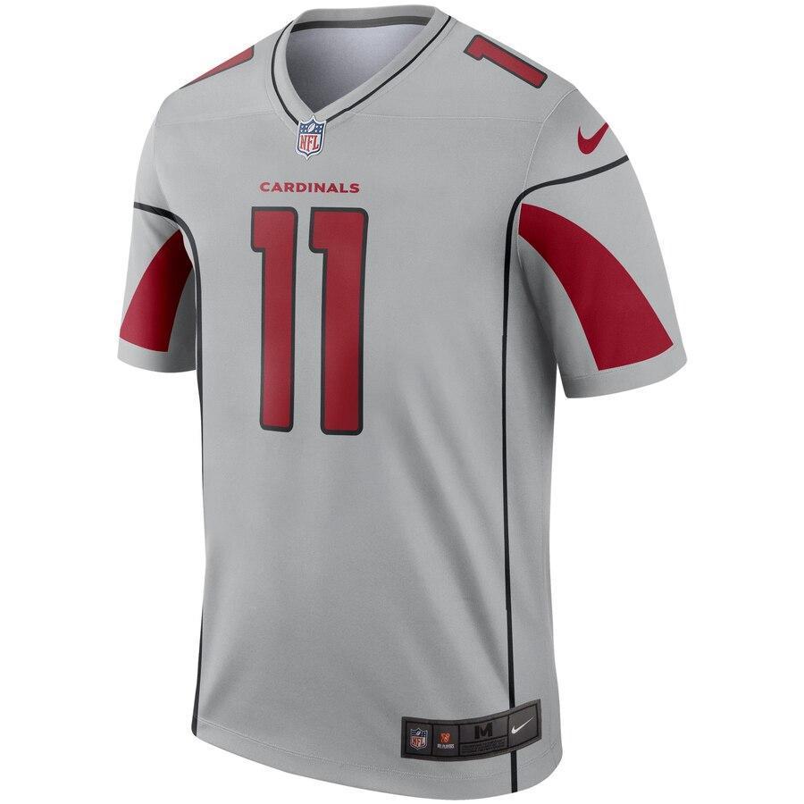 Larry Fitzgerald Arizona Cardinals Silver Inverted Legend Jersey