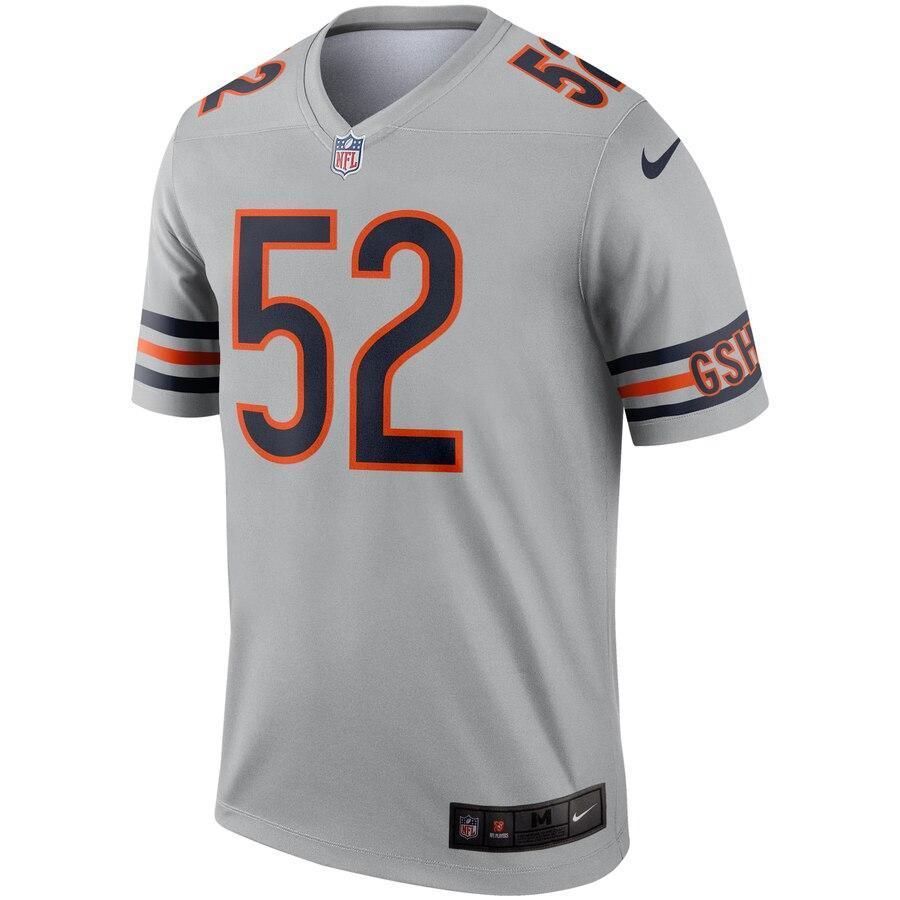 Khalil Mack Chicago Bears Silver Inverted Legend Jersey