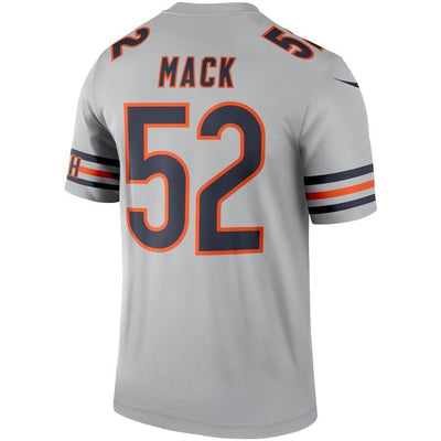 Khalil Mack Chicago Bears Silver Inverted Legend Jersey