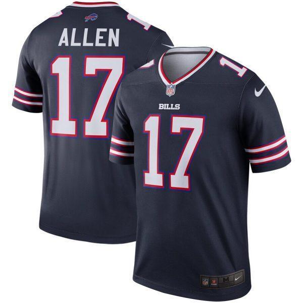 Josh Allen Buffalo Bills Inverted Legend Jersey – Navy