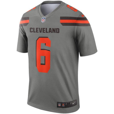 Baker Mayfield 6 Cleveland Browns Nike Gray Inverted Legend Jersey