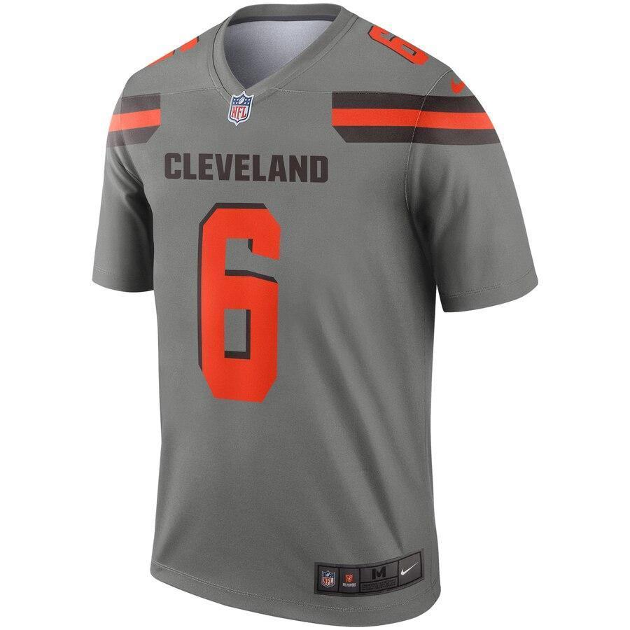 Baker Mayfield Cleveland Browns Gray Inverted Legend Jersey