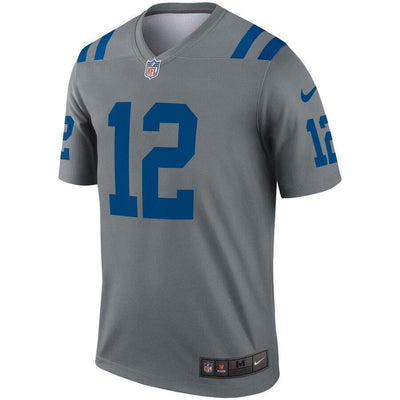 Andrew Luck 12 Indianapolis Colts Nike Gray Inverted Legend Jersey