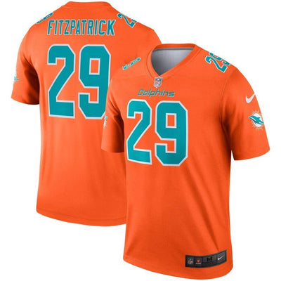 Minkah Fitzpatrick 29 Miami Dolphins Orange Inverted Legend Jersey
