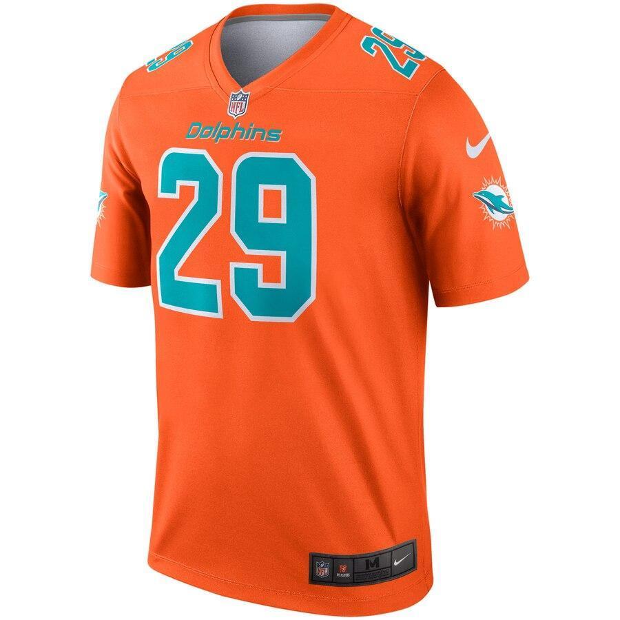 Minkah Fitzpatrick 29 Miami Dolphins Orange Inverted Legend Jersey