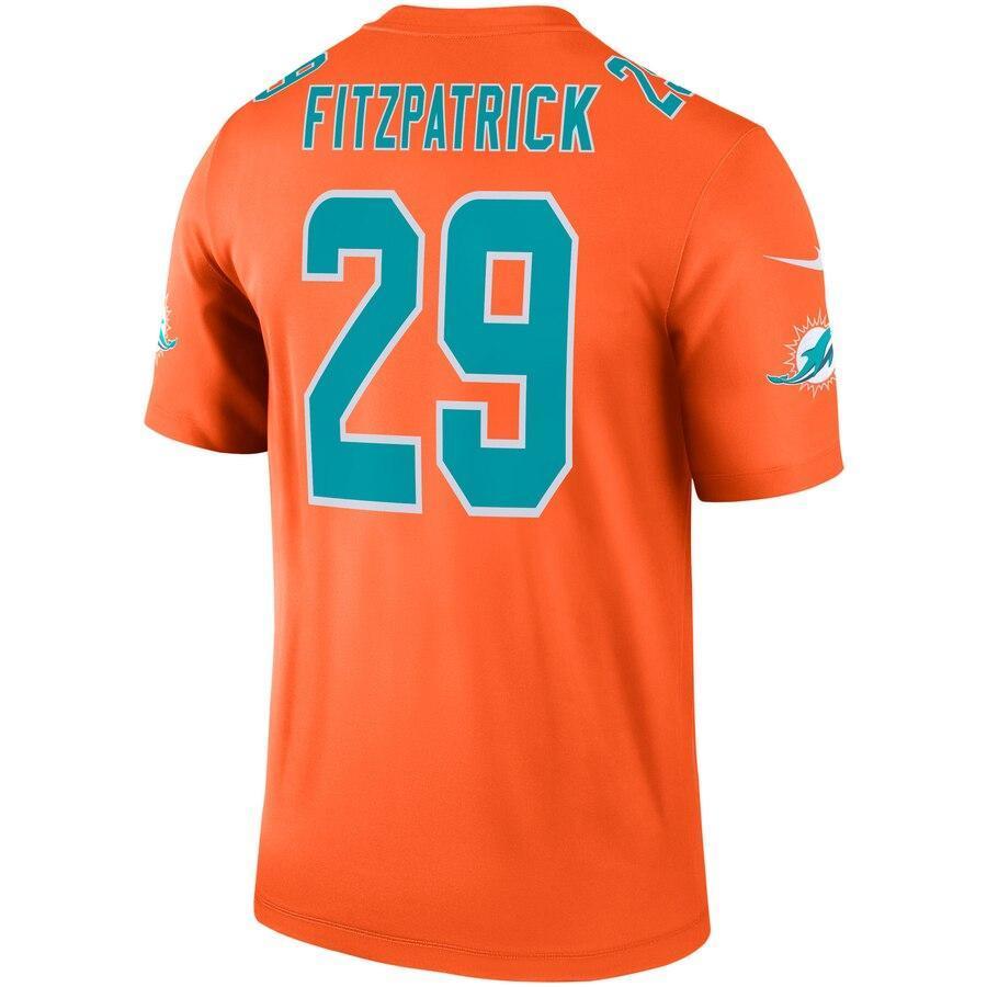 Minkah Fitzpatrick 29 Miami Dolphins Orange Inverted Legend Jersey