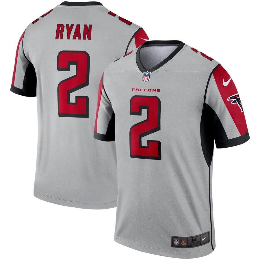 Matt Ryan Atlanta Falcons Silver Inverted Legend Jersey