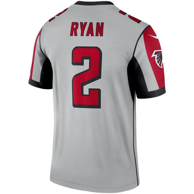 Matt Ryan Atlanta Falcons Silver Inverted Legend Jersey