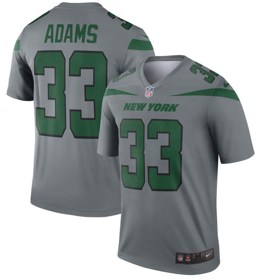 Jamal Adams New York Jets Gray Inverted Legend Jersey