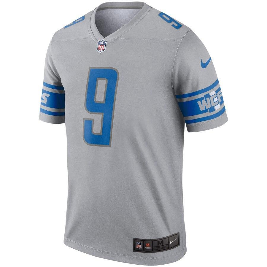 Matthew Stafford Detroit Lions Gray Inverted Legend Jersey