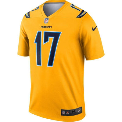 Philip Rivers 17 Los Angeles Chargers Gold Inverted Legend Jersey