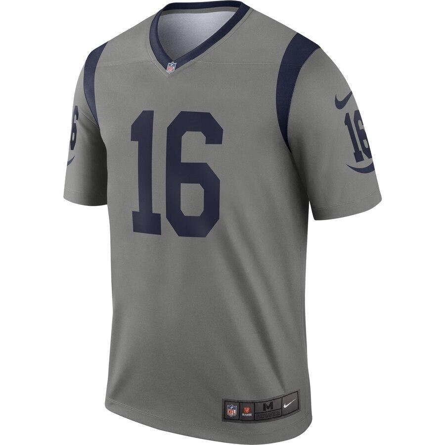 Jared Goff Los Angeles Rams Gray Inverted Legend Jersey