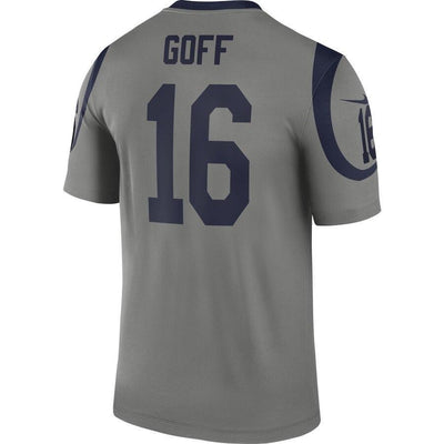 Jared Goff Los Angeles Rams Gray Inverted Legend Jersey