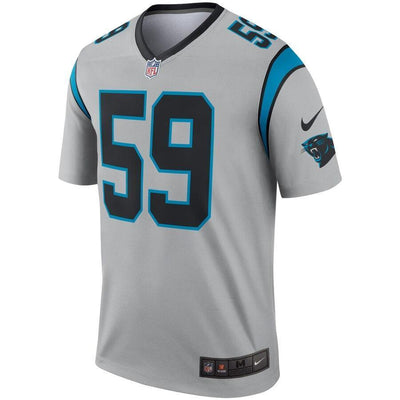 Luke Kuechly Carolina Panthers Silver Inverted Legend Jersey