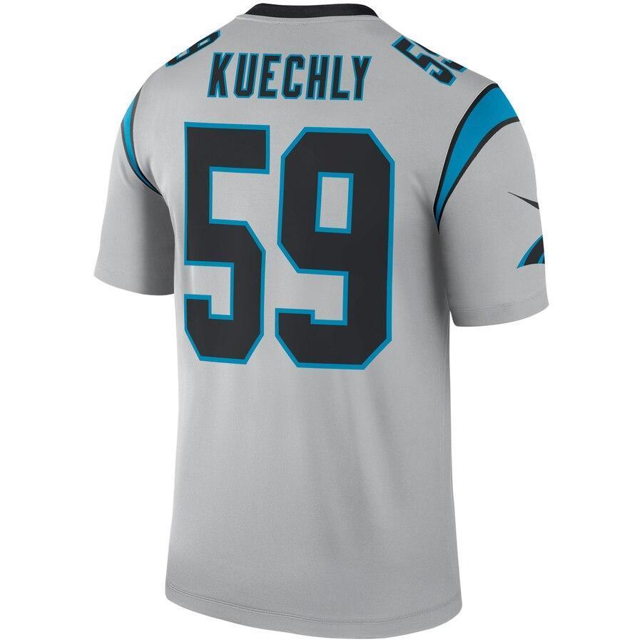 Luke Kuechly Carolina Panthers Silver Inverted Legend Jersey