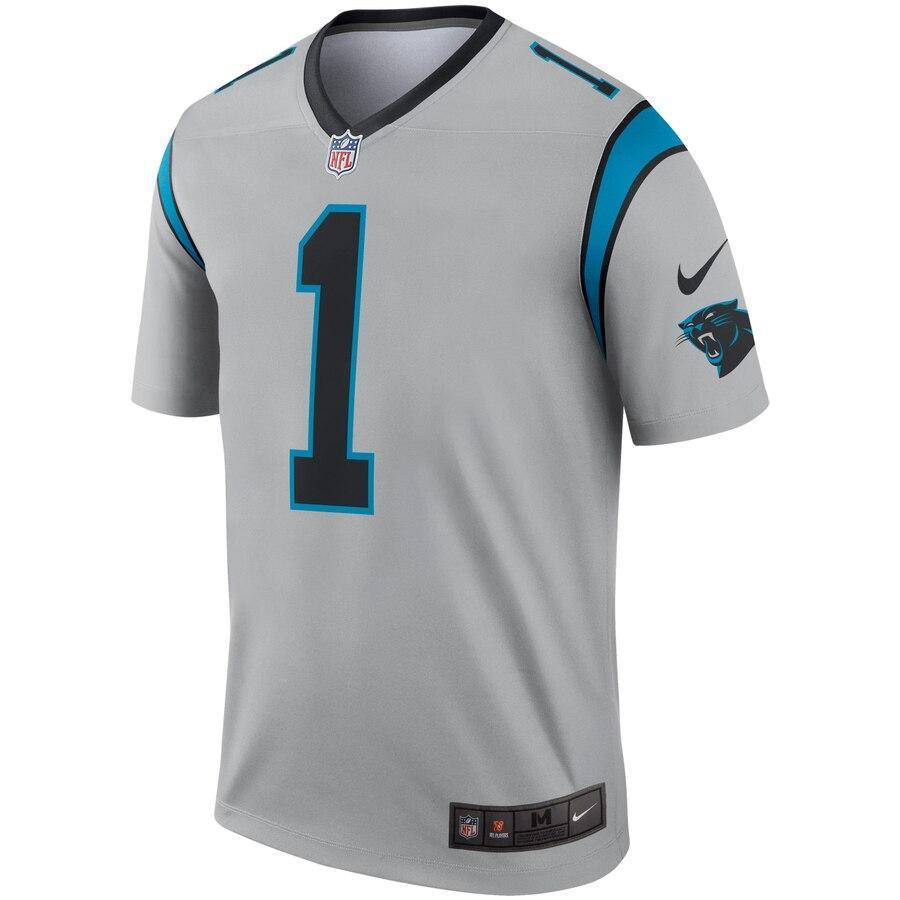 Cam Newton Carolina Panthers Silver Inverted Legend Jersey