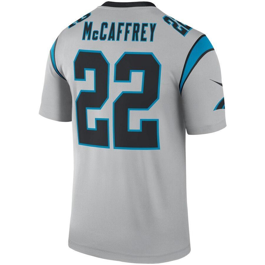 Christian McCaffrey Carolina Panthers Silver Inverted Legend Jersey