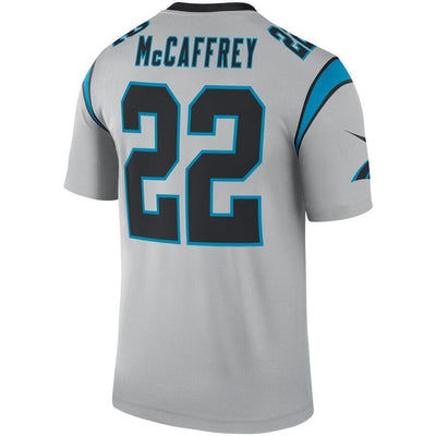 Christian McCaffrey Carolina Panthers Silver Inverted Legend Jersey