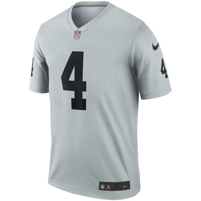 Derek Carr Oakland Raiders Silver Inverted Legend Jersey