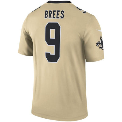 Drew Brees New Orleans Saints Gold Inverted Legend Jersey