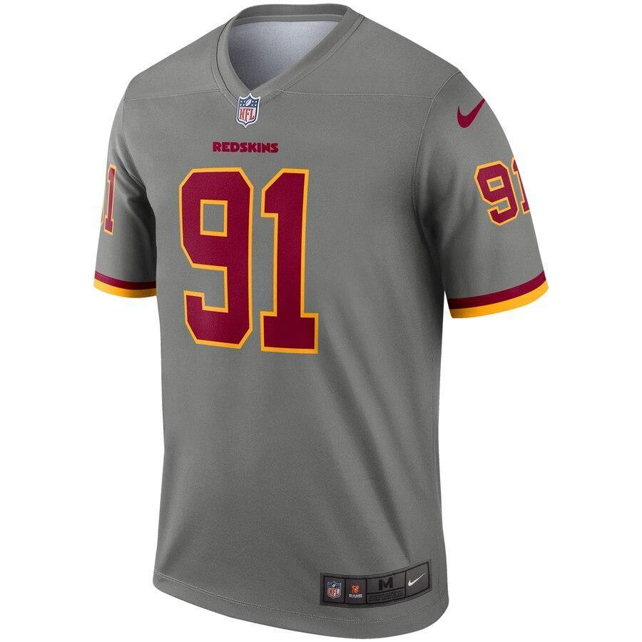 Ryan Kerrigan Washington Redskins Gray Inverted Legend Jersey